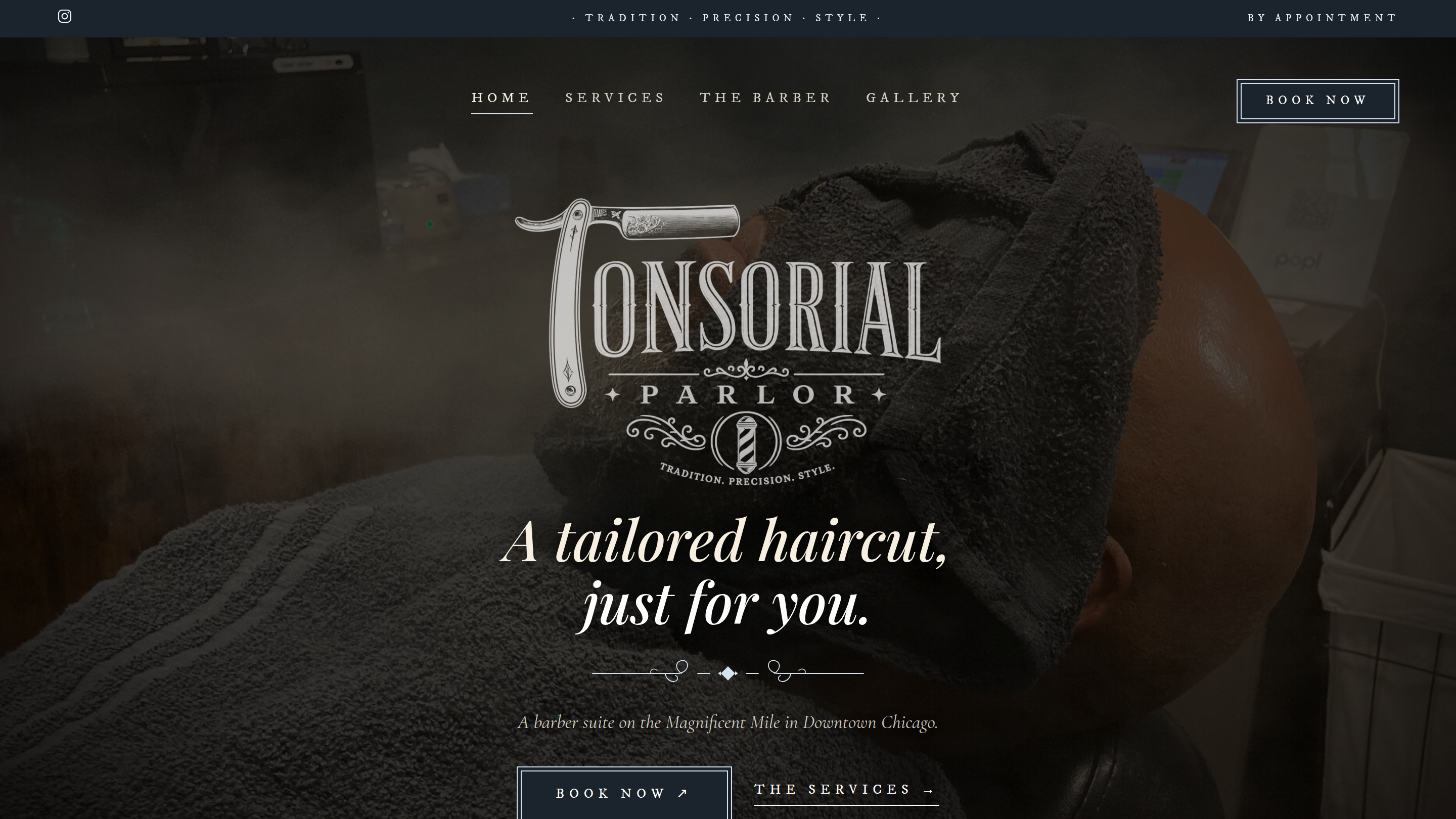 The Tonsorial Parlor website